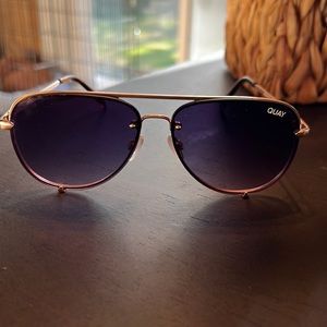 Quay Australia High Key Mini Rimless Sunglasses